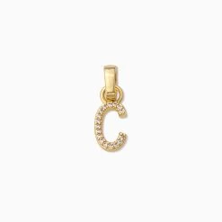 Pavé Letter Charm 24 Pavé Letter Charm -Uncommon James J13C CZLETTERCHARM GOLD C 1