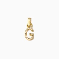Pavé Letter Charm 28 Pavé Letter Charm -Uncommon James J13C CZLETTERCHARM GOLD G 1