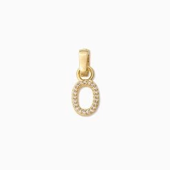 Pavé Letter Charm 36 Pavé Letter Charm -Uncommon James J13C CZLETTERCHARM GOLD O 1