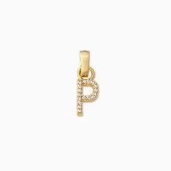 Pavé Letter Charm 37 Pavé Letter Charm -Uncommon James J13C CZLETTERCHARM GOLD P 1