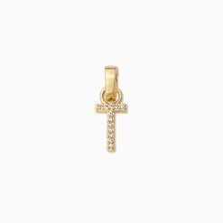 Pavé Letter Charm 41 Pavé Letter Charm -Uncommon James J13C CZLETTERCHARM GOLD T 1
