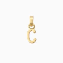 Letter Charm -Uncommon James J13C LETTERCHARM GOLD C 1