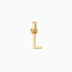 Letter Charm -Uncommon James J13C LETTERCHARM GOLD L 1