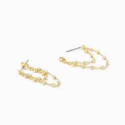 Ball And Chain Earrings -Uncommon James J13E BALLCHAINEAR GOLD 2