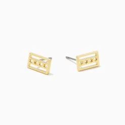 Chicago Flag Stud Earrings 9 Chicago Flag Stud Earrings -Uncommon James J13E CHICAGOSTUD GOLD 1