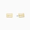 Chicago Flag Stud Earrings -Uncommon James J13E CHICAGOSTUD GOLD 2