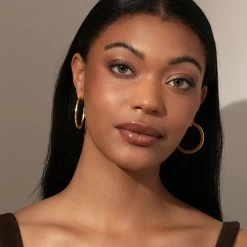 Cinema Hoop Earrings -Uncommon James J13E CINEMAHOOP GOLD M 2