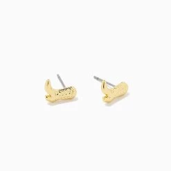 Cowboy Boot Stud Earrings -Uncommon James J13E COWBOYBTSTUD GOLD 2