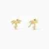 Palm Tree Stud Earrings -Uncommon James J13E PALMTREESTUD GOLD 1