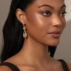 Wonderland Earrings 9 Wonderland Earrings -Uncommon James J13E WONDERLANDEAR GOLD M 1