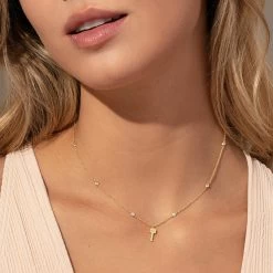 Angel Number Key Necklace -Uncommon James J13N ANGELNUM GOLD M