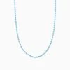 Beaded Necklace 1 Beaded Necklace -Uncommon James J13N BEADEDNECKLACE BLUEWHITE MID 3