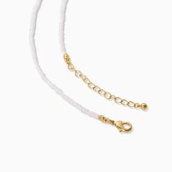 Beaded Necklace 41 Beaded Necklace -Uncommon James J13N BEADEDNECKLACE WHITE MID 1