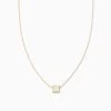 Bold Letter Necklace -Uncommon James J13N BOLDLETTER GOLD WHITE A 1