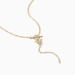 Butterfly Lariat Necklace -Uncommon James J13N BTRFLYLARIAT GOLD 2