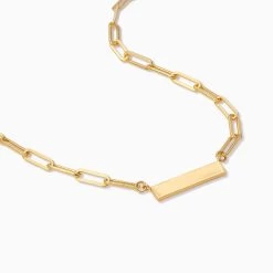 Chain And Bar Necklace -Uncommon James J13N CHAINBAR GOLD 1