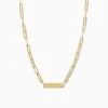 Chain And Bar Necklace -Uncommon James J13N CHAINBAR GOLD 2