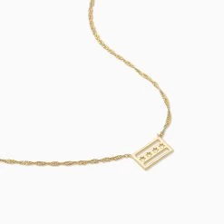 Chicago Flag Pendant Necklace -Uncommon James J13N CHICAGONECK GOLD 2