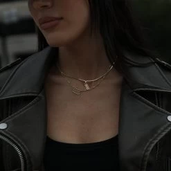 Chicago Flag Pendant Necklace -Uncommon James J13N CHICAGONECK GOLD M3