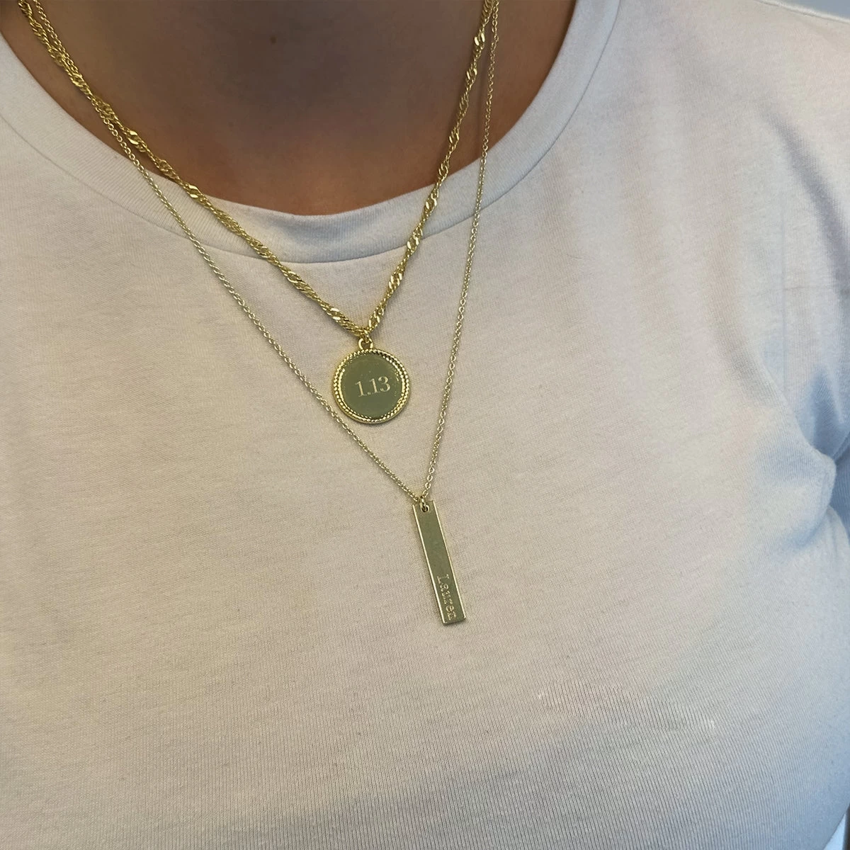 Circle Pendant Necklace 8 Circle Pendant Necklace - Image 6