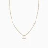 Cross And Chain Necklace 2 Cross And Chain Necklace -Uncommon James J13N CROSSCHAIN GOLD 1