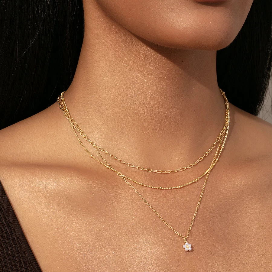 Flower Pendant Necklace 7 Flower Pendant Necklace - Image 5