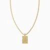 Letter Chain Necklace -Uncommon James J13N LETTERCHAIN GOLD A