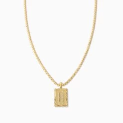 Letter Chain Necklace -Uncommon James J13N LETTERCHAIN GOLD H