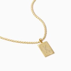 Letter Chain Necklace -Uncommon James J13N LETTERCHAIN GOLD K 1