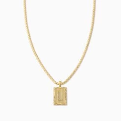 Letter Chain Necklace -Uncommon James J13N LETTERCHAIN GOLD L