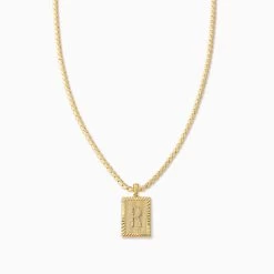 Letter Chain Necklace -Uncommon James J13N LETTERCHAIN GOLD R