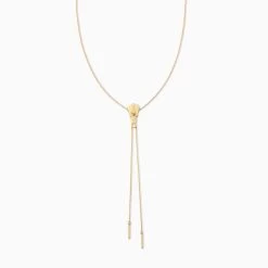 Adjustable Zipper Lariat Necklace