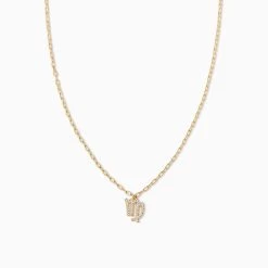 Zodiac Icon Chain Necklace -Uncommon James J13N ZODIACICON GOLD VIRGO 1