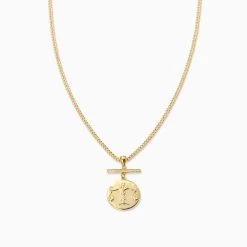 Zodiac Pendant Necklace -Uncommon James J13N ZODIACPENDANT GOLD LIBRA 1
