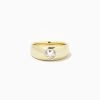 Diamond Heart Dome Ring -Uncommon James J13R DIAMONDHRTDOME GOLD 1
