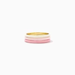 Pink Ombré Ring (Set Of 3)