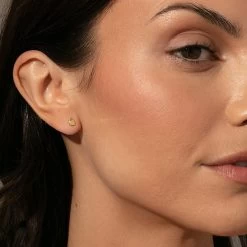 Lock Stud Earrings -Uncommon James J14E LOCKSTUD GOLD 1