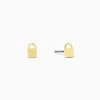 Lock Stud Earrings -Uncommon James J14E LOCKSTUD GOLD 2