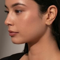 Snake Stud Earrings -Uncommon James J14E SNAKESTUD GOLD 1