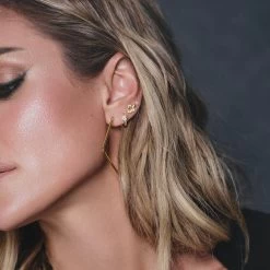 Snake Stud Earrings -Uncommon James J14E SNAKESTUD GOLD 4