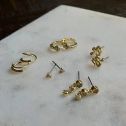 Snake Stud Earrings -Uncommon James J14E SNAKESTUD GOLD 5