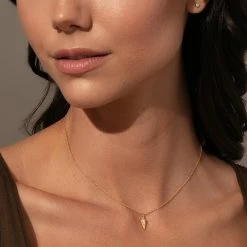 Breaking Point Pendant Necklace -Uncommon James J14N BREAKPTPENDANT GOLD 1