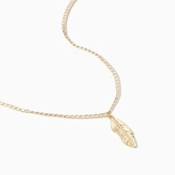 Feather Necklace -Uncommon James J14N FEATHERNECK GOLD 3