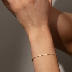 Glam Tennis Bracelet 11 Glam Tennis Bracelet -Uncommon James J15B GLAMTENNIS GOLD M1