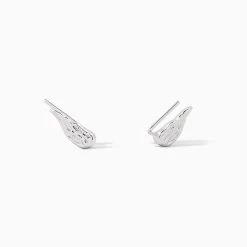 Angel Wings Ear Climber -Uncommon James J15E ANGELWINGSTUD SILVER 1