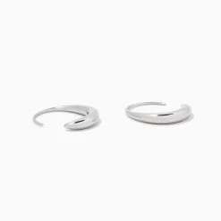 Dewdrop Hoop Earrings -Uncommon James J15E DEWDROP SILVER 2