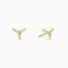 Fighter Stud Earrings -Uncommon James J15E FIGHTERSTUD GOLD 1