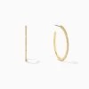 Pavé Hoop Earrings 1 Pavé Hoop Earrings -Uncommon James J15E PAVEHOOP GOLD 1