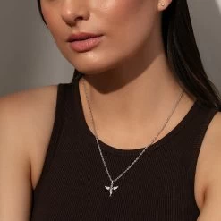 Angel On Earth Pendant Necklace -Uncommon James J15N ANGELEARTH SILVER M1