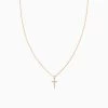 Pavé Cross Necklace -Uncommon James J15N PAVECROSS GOLD 1